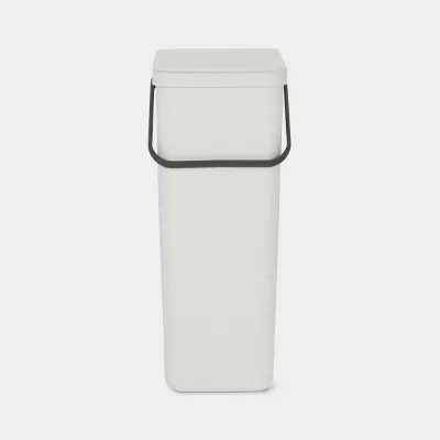 Контейнер для мусора Brabantia Sort & Go 40 л, светло-серый