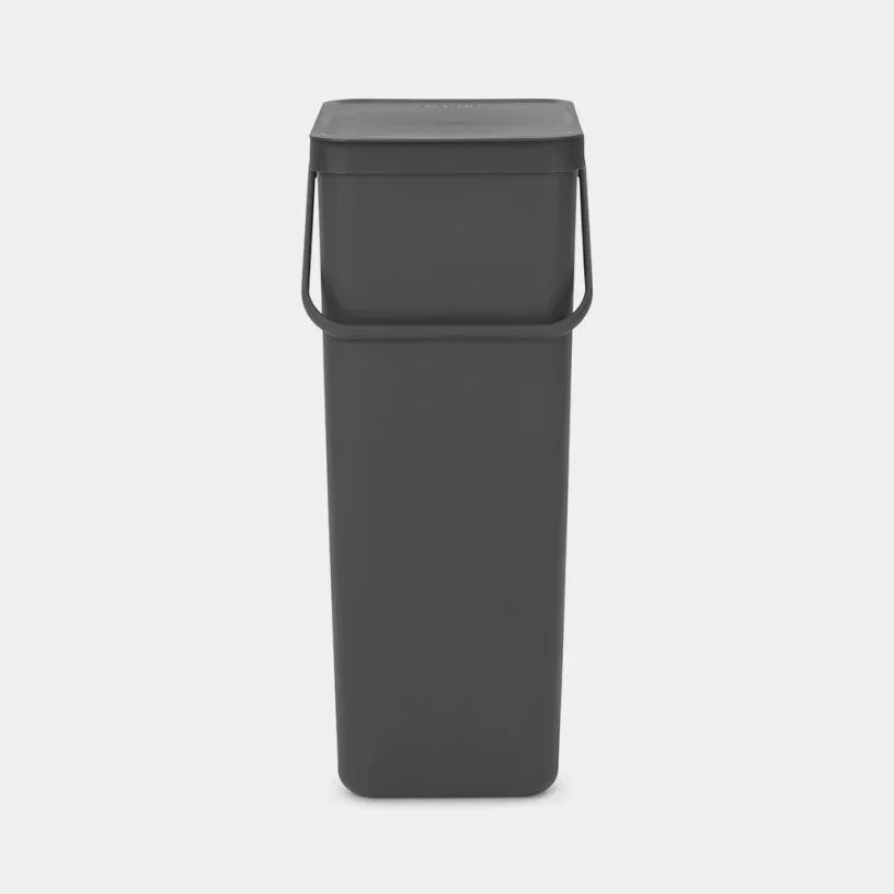 Контейнер для мусора Brabantia Sort & Go 40 л, серый