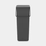 Контейнер для мусора Brabantia Sort & Go 40 л, серый — фото 1