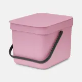 Контейнер для мусора Brabantia Sort & Go 6 л, Lilac Pink, розовый — фото 1