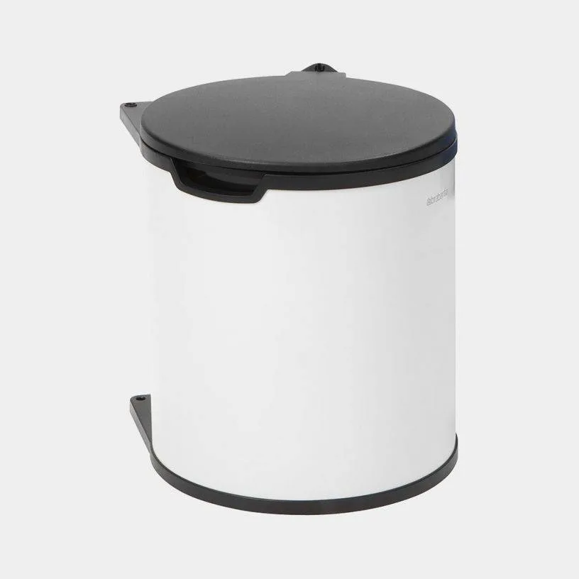 Встраиваемое в шкаф мусорное ведро Brabantia De Luxe 15 л, белое