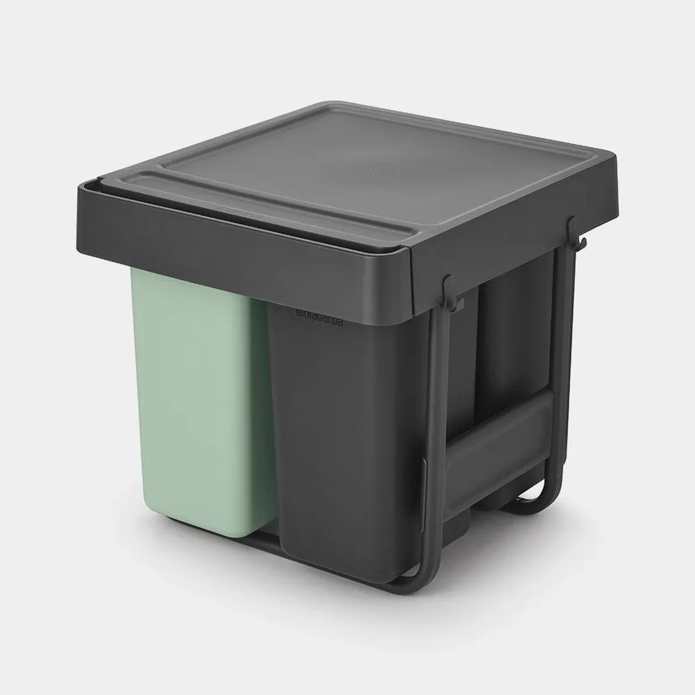 Шкафная система сортировки мусора Brabantia Sort & Go 2 x 10 л + 20 л