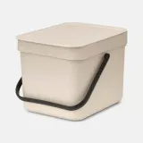 Контейнер для мусора Brabantia Sort & Go 6 л, Soft Beige, бежевый — фото 1