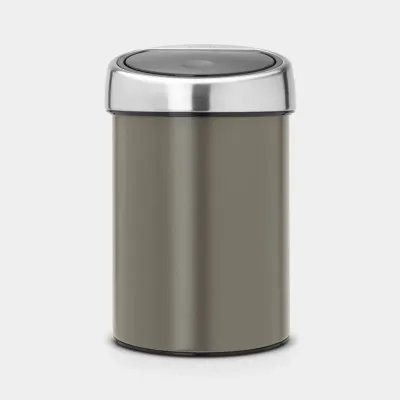 Мусорное ведро Brabantia Touch Bin 3 л платиновый, матовая сталь
