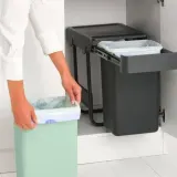Шкафная система сортировки мусора Brabantia Sort & Go 2 x 15 л — фото 5