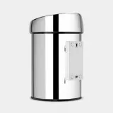 Мусорное ведро Brabantia Touch Bin 3 л блестящая сталь — фото 2