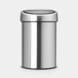Мусорное ведро Brabantia Touch Bin 3 л матовая сталь F.P.P — фото 1