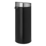 Мусорное ведро Brabantia Touch Bin New 30 л матовое чёрное — фото 1