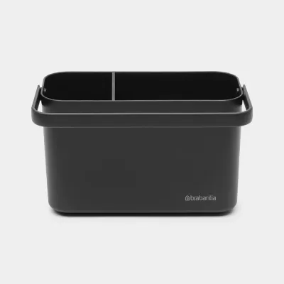 Органайзер для мойки Brabantia SinkSide 2,05 л, с поддоном и подвижной перегородкой, переработанный пластик, Dark Grey