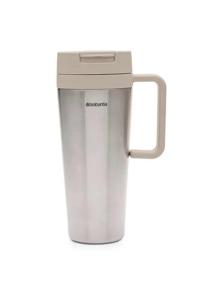 Термокружка Brabantia Make & Take 1 л, стальная, корпус 138 × 97 × 240 мм, можно мыть в посудомоечной машине