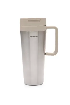 Термокружка Brabantia Make & Take 1 л, стальная, корпус 138 × 97 × 240 мм, можно мыть в посудомоечной машине