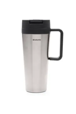 Термокружка Brabantia Make & Take 1 л, стальная, можно мыть в посудомоечной машине, тёмно-серая Dark Grey