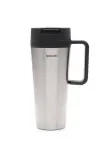 Термокружка Brabantia Make & Take 1 л, стальная, можно мыть в посудомоечной машине, тёмно-серая Dark Grey — фото 1