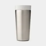 Термокружка Brabantia Make & Take 360 мл, вакуумные стенки, закрывается одной рукой, светло-серая Light Grey — фото 1
