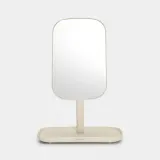 Зеркало с лотком для хранения Brabantia ReNew Mirror, пластик, бежевое — фото 1