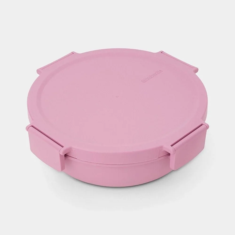Салатник-ланчбокс Brabantia Make & Take 1,3 л, герметичный, Lilac Pink