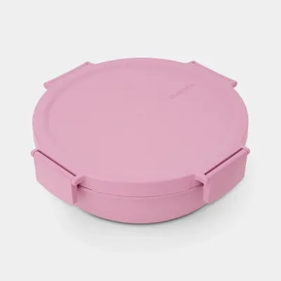 Салатник-ланчбокс Brabantia Make & Take 1,3 л, герметичный, Lilac Pink