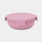 Салатник-ланчбокс Brabantia Make & Take 1,3 л, герметичный, Lilac Pink — фото 3