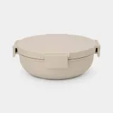 Салатник-ланчбокс Brabantia Make & Take 1,3 л, с контейнером для соуса, Soft Beige — фото 1