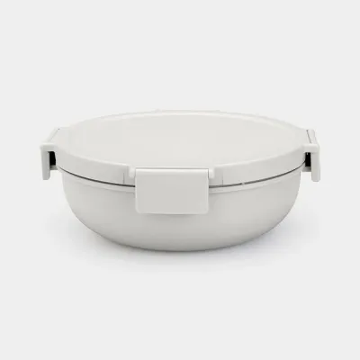 Салатник-ланчбокс Brabantia Make & Take 1,3 л, герметичный, Light Grey