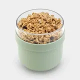 Миска для завтрака Brabantia Make & Take 500 мл, пластик, контейнер для добавок, Jade Green — фото 2