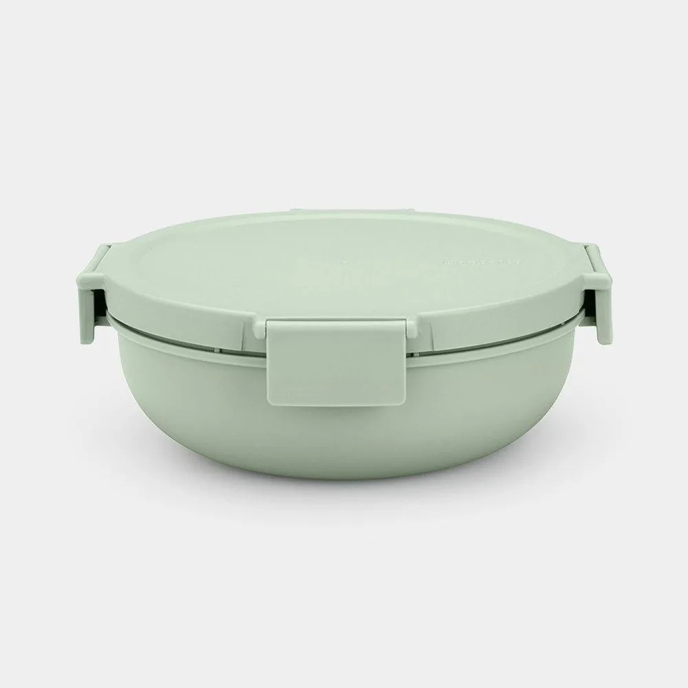 Салатник-ланчбокс Brabantia Make & Take 1,3 л, герметичный, Jade Green