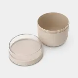 Миска для завтрака Brabantia Make & Take 500 мл, бежевая, с контейнером для добавок — фото 3