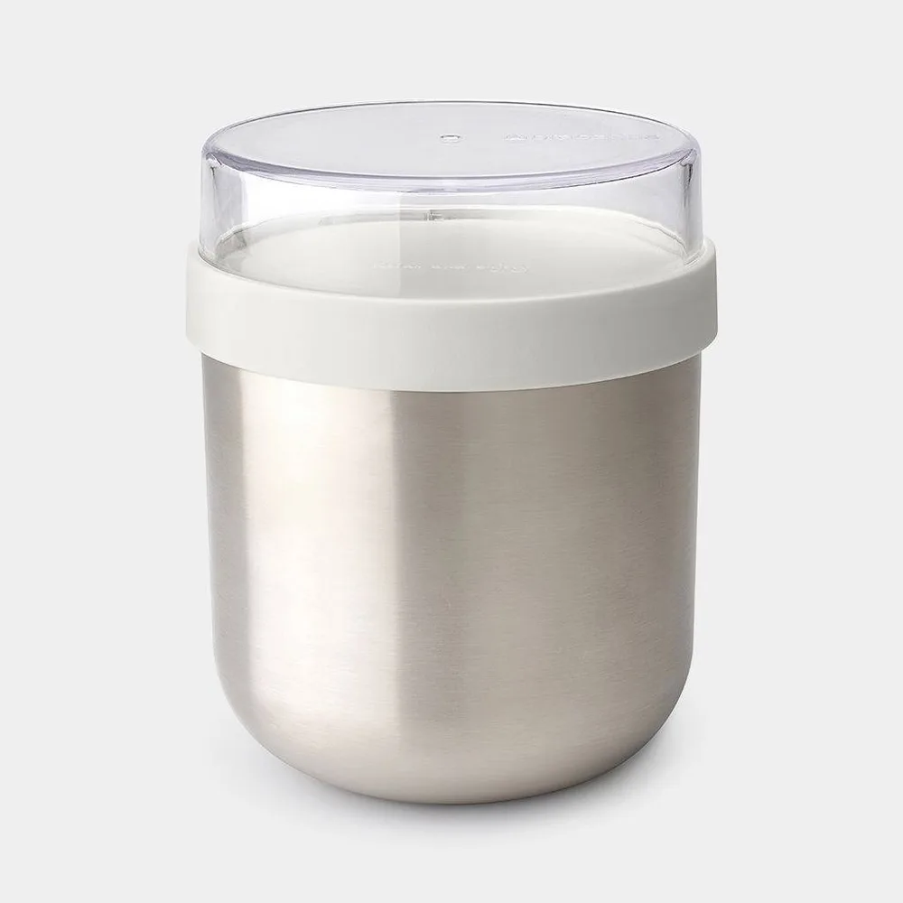 Миска для завтрака Brabantia Make & Take 0,5 л с контейнером 180 мл, Light Grey