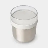 Миска для завтрака Brabantia Make & Take 0,5 л с контейнером 180 мл, Light Grey — фото 2