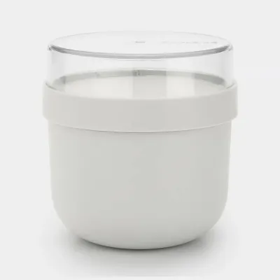 Миска для завтрака Brabantia Make & Take 500 мл, светло-серая, пластик