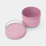Миска для завтрака Brabantia Make & Take 500 мл, розовая, пластик, с контейнером для добавок — фото 3