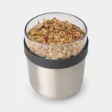 Миска для завтрака Brabantia Make & Take 0,5 л с контейнером 180 мл, Dark Grey — фото 2