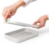 Плоский контейнер для ланча Brabantia Make & Take 1,1 л, 25,5 x 3,7 см, светло-серый — фото 3