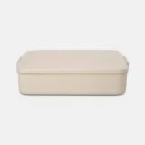 Большой контейнер для ланча Brabantia Make & Take 2 л, 26 x 17 см, цвет Soft Beige, пластик — фото 1