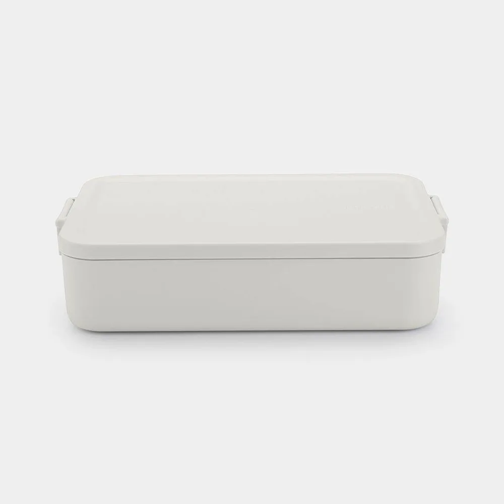 Контейнер для ланча Brabantia Make & Lunch Bento 2 л, большой, пластик, светло-серый
