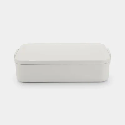 Контейнер для ланча Brabantia Make & Lunch Bento 2 л, большой, пластик, светло-серый