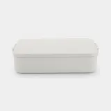 Контейнер для ланча Brabantia Make & Lunch Bento 2 л, большой, пластик, светло-серый — фото 1