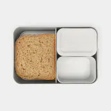 Контейнер для ланча Brabantia Make & Lunch Bento 2 л, большой, пластик, светло-серый — фото 3