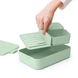Контейнер для ланча Brabantia Make & Lunch Bento 2 л, большой, пластик, Jade Green — фото 2