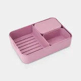 Контейнер для ланча Brabantia Make & Lunch Bento 2 л, большой, пластик, Lilac Pink — фото 4