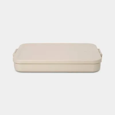 Плоский контейнер для ланча Brabantia Make & Take 1,1 л, 25,5 x 3,7 см, бежевый