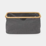 Корзина для белья складная Brabantia 40 л Pepper Black чёрная — фото 1