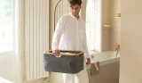 Корзина для белья складная Brabantia 40 л Pepper Black чёрная — фото 5