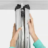 Садовая сушилка для белья Brabantia Topspinner 50 м 4 рукава крепление для бетона Metallic Grey серая — фото 4