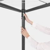 Садовая сушилка для белья Brabantia Lift-o-matic с чехлом и контейнером для прищепок, антрацит — фото 6