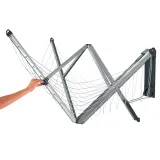 Настенная сушилка для белья Brabantia WallFix 24 м с защитным чехлом серый металлик — фото 4