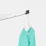 Садовая сушилка для белья Brabantia Topspinner 50 м 4 рукава пластиковое крепление в грунт серая — фото 2