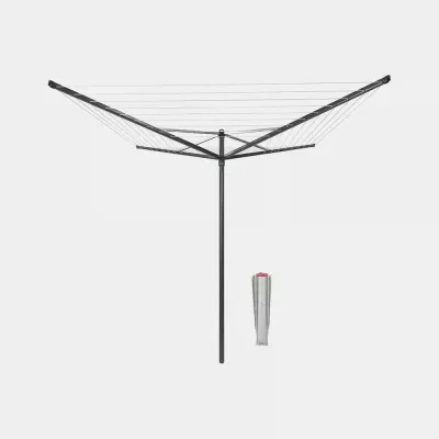 Садовая сушилка для белья Brabantia Topspinner 50 м 4 рукава пластиковое крепление в грунт