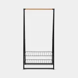 Сушилка-вешалка для одежды Brabantia Linn большая 99 x 57 x 190 см бамбук сталь чёрная — фото 1
