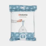 Мешки для мусора Brabantia для вёдер FlatBack+ и Bo 30 л 40 шт. белые — фото 1